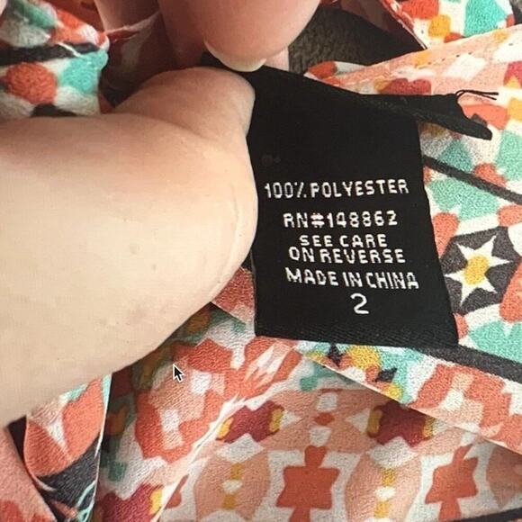 TORRID Women's  Spaghetti Strap Criss Cross (back) Layered Multicolor Tank Sz‎ 2 - Picture 5 of 5